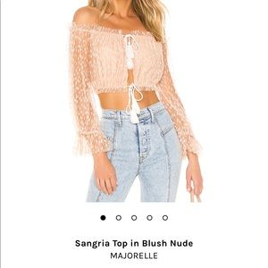 Sangria top in blush nude Majorelle